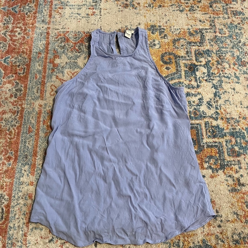 Jcrew periwinkle high neck sleeveless top